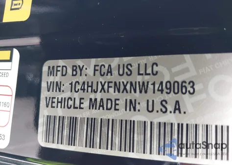 2022 Jeep Wrangler Unlimited Rubicon 4X4 z USA, uszkodzony, nr VIN 1C4HJXFNXNW149063